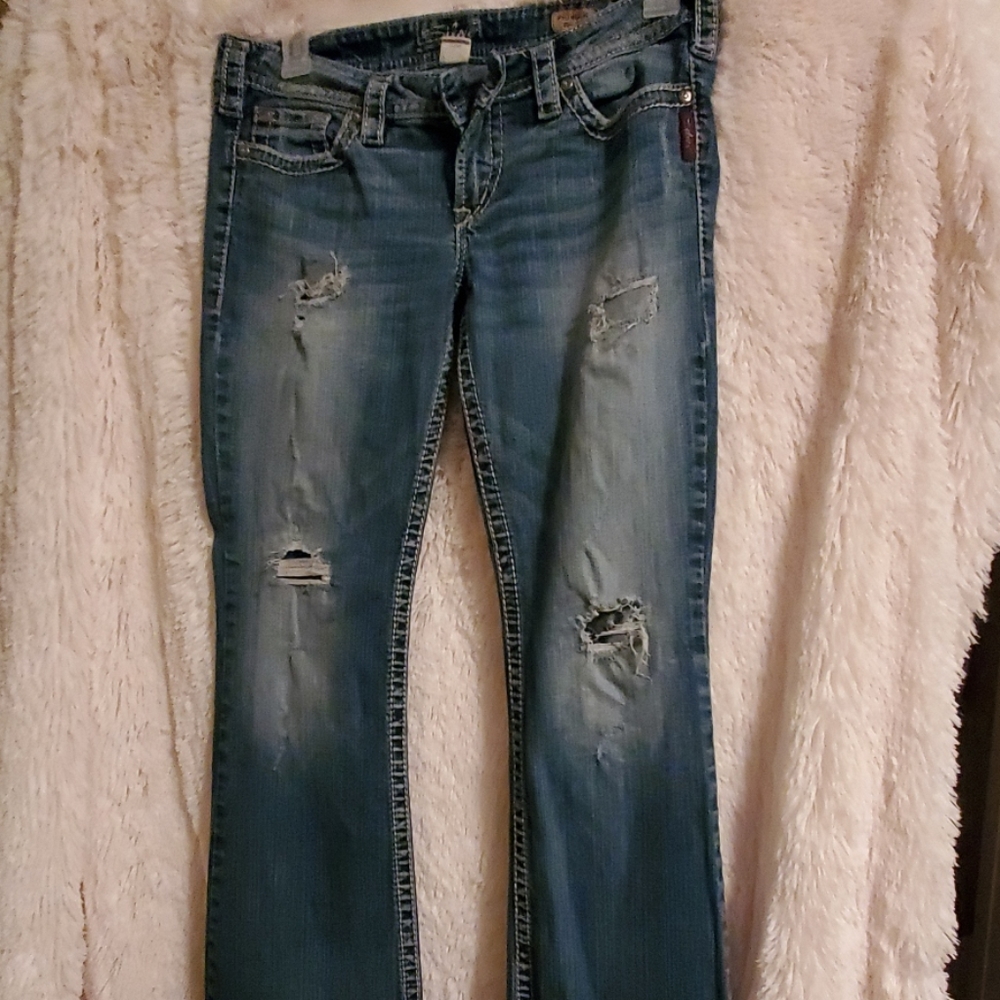 Silver Pioneer Bootcut Jeans